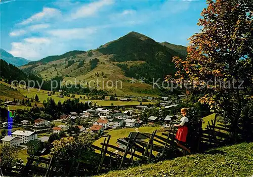 AK / Ansichtskarte Hinterglemm Saalbach mit Zwoelferkogel