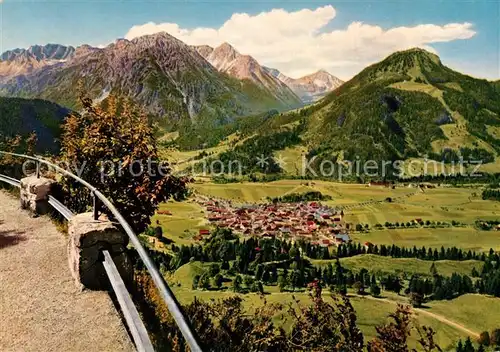 AK / Ansichtskarte Bad Oberdorf Jochkanzel Pfannenhoelzer Breitenberg Rotspitze Nebelhorn Entschenkopf Kat. Bad Hindelang