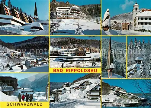 AK / Ansichtskarte Bad Rippoldsau Schwarzwald mit Kurmittelhaus und Privat Sanatorium Villa Sommerberg Kat. Bad Rippoldsau Schapbach