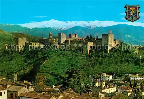 AK / Ansichtskarte Granada Andalucia Vista de la Alhambra y Sierra Nevada Kat. Granada