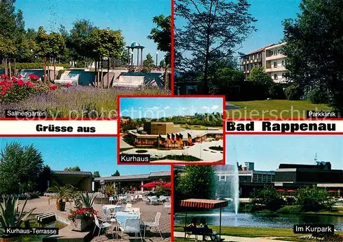 AK / Ansichtskarte Bad Rappenau Salinengarten Parkklinik Kurhaus Terrasse Im Kurpark Kat. Bad Rappenau