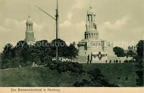 AK / Ansichtskarte Hamburg Bismarckdenkmal Serie Luxusdruck Kat. Hamburg