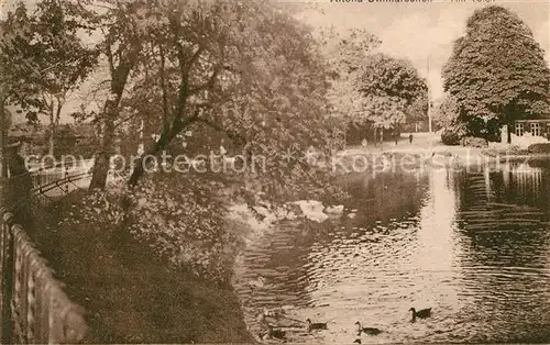 AK / Ansichtskarte Altona Berlin Partie am Wasser Wasservoegel Kat. Berlin