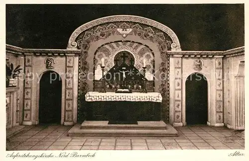 AK / Ansichtskarte Barmbek Nord Auferstehungskirche Altar Kat. Hamburg