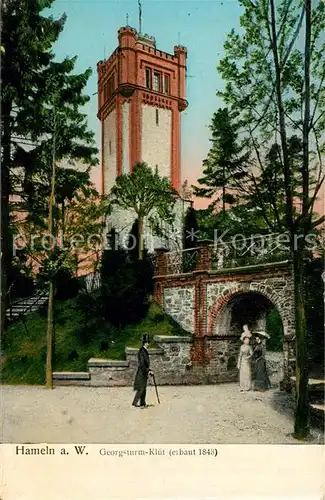 AK / Ansichtskarte Hameln Weser Georgsturm Kluet