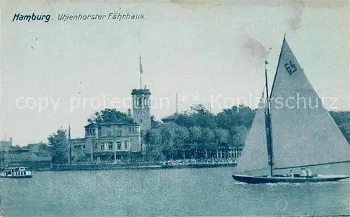 AK / Ansichtskarte Hamburg Uhlenhorster Faehrhaus Segelboot Kat. Hamburg