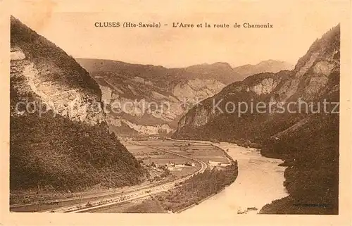AK / Ansichtskarte Cluses Arve et la route de Chamonix Kat. Cluses