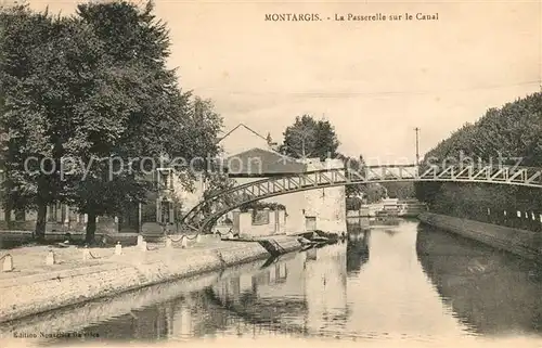 AK / Ansichtskarte Montargis Loiret Le Passerelle sur le Canal Kat. Montargis