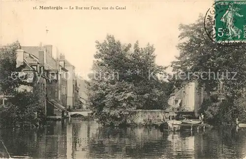 AK / Ansichtskarte Montargis Loiret La Rue sur leau vue du Canal Kat. Montargis