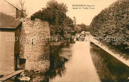 AK / Ansichtskarte Montargis Loiret Canal et Vieille Tour Kat. Montargis