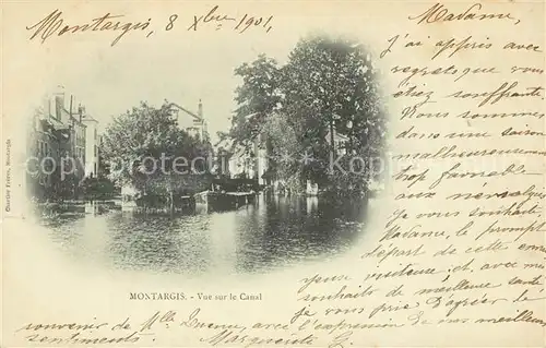 AK / Ansichtskarte Montargis Loiret Vue sur le Canal Kat. Montargis