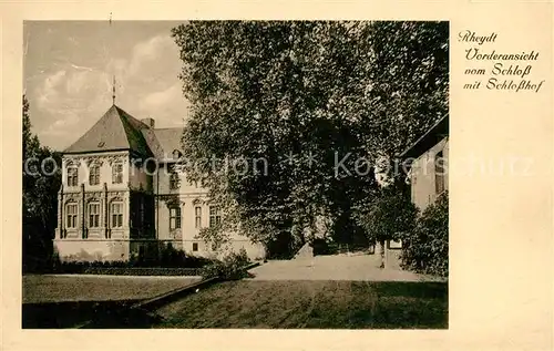 AK / Ansichtskarte Rheydt Vorderansicht vom Schloss mit Schlosshof Kat. Moenchengladbach