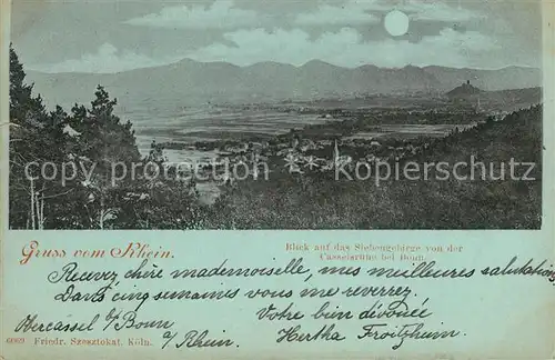 AK / Ansichtskarte Cassel Kassel mit Siebengebirge von der Casselsruhe Kat. Kassel