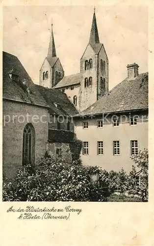 AK / Ansichtskarte Hoexter Weser Klosterkirche zu Corvey Kat. Hoexter