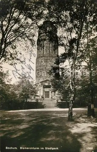 AK / Ansichtskarte Bochum Bismarckturm im Stadtpark Kat. Bochum