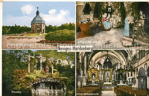 AK / Ansichtskarte Hardenberg Neviges Kapelle Marienberg Haus Nazareth Inneres Kreuzberg Klosterkirche Inneres