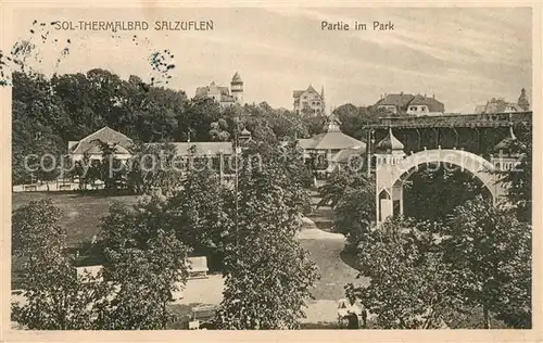 AK / Ansichtskarte Bad Salzuflen Partie im Park Kat. Bad Salzuflen