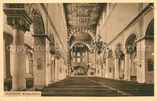 AK / Ansichtskarte Hildesheim Michaeliskirche Innenansicht Holzdecke Kat. Hildesheim