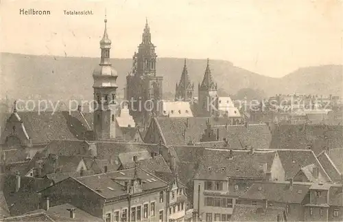 AK / Ansichtskarte Heilbronn Neckar Totalansicht Stadtpanorama mit Kirchen Kat. Heilbronn