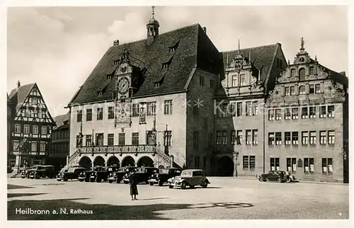 AK / Ansichtskarte Heilbronn Neckar Marktplatz Rathaus Altstadt Kat. Heilbronn