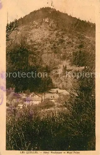 AK / Ansichtskarte Les Quelles Bas Rhin Hotel Neuhauser et Mont Pelee Kat. Les Quelles