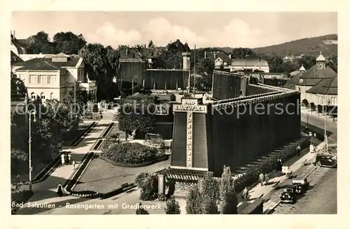 AK / Ansichtskarte Bad Salzuflen Rosengarten mit Gradierwerk Kat. Bad Salzuflen