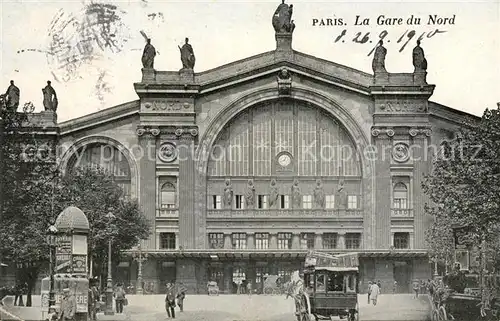 AK / Ansichtskarte Paris La Gare du Nord Kat. Paris