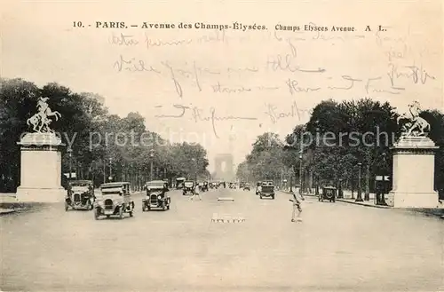 AK / Ansichtskarte Paris Avenue des Champs Elysees  Kat. Paris