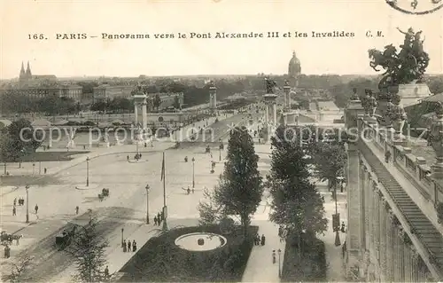 AK / Ansichtskarte Paris Panorama vers le Pont Alexandre III et les Invalides Kat. Paris