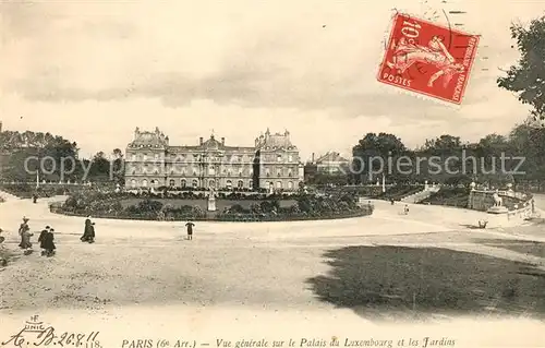 AK / Ansichtskarte Paris Vue generale sur le Palais du Luxembourg et les Jardins Kat. Paris