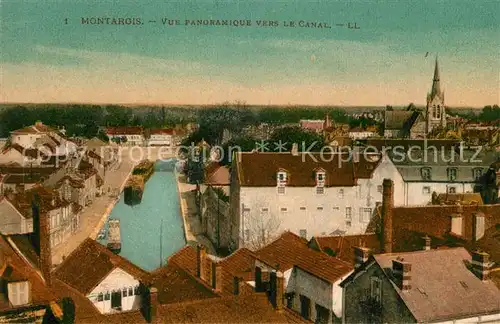AK / Ansichtskarte Montargis Loiret Vue panoramique ver le Canal Kat. Montargis