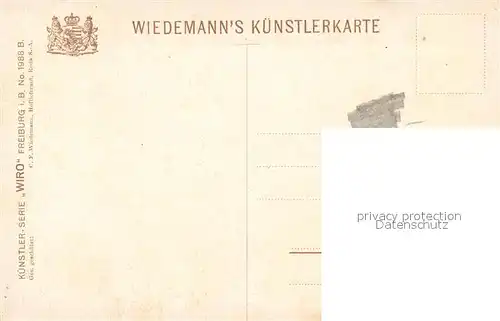 AK / Ansichtskarte Verlag Wiedemann WIRO Nr. 1988 B Freiburg im Breisgau Martinstor  Kat. Verlage