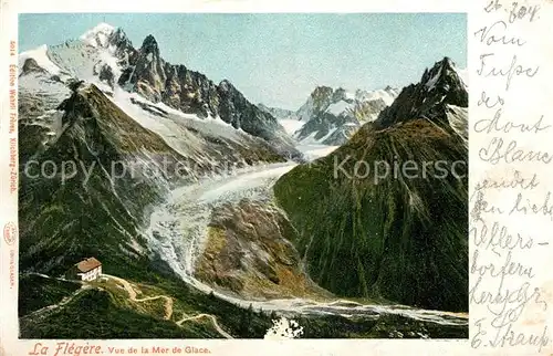 AK / Ansichtskarte Gletscher La Flegere Mer de Glace  Kat. Berge