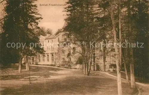 AK / Ansichtskarte Friedrichsruh Hamburg Schloss Kat. Hamburg