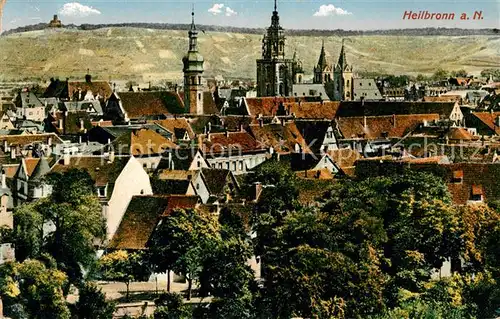 AK / Ansichtskarte Heilbronn Neckar Stadtpanorama mit Kirchen Kat. Heilbronn