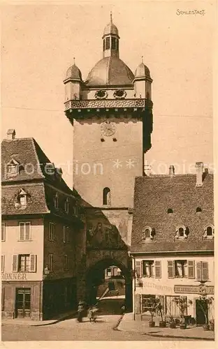 AK / Ansichtskarte Schlestadt Torbogen Turm Kat. Selestat