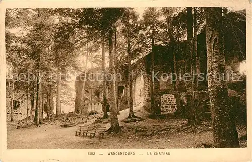 AK / Ansichtskarte Wangenbourg Engenthal Chateau Ruines Kat. Wangenbourg Engenthal