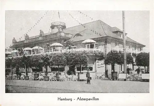 AK / Ansichtskarte Hamburg Alsterpavillon Kat. Hamburg