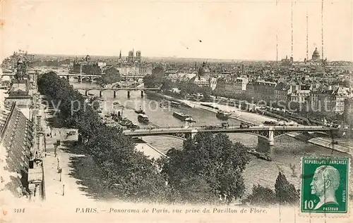 AK / Ansichtskarte Paris Panorama de paris vue prise du Pavillon de Flore Kat. Paris