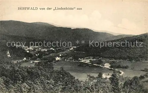 AK / Ansichtskarte Hohwald Bad Blick von der Lindenhuette Kat. Le Hohwald