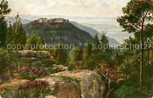 AK / Ansichtskarte Odilienberg Mont Ste Odile St Schloss Panorama Kat. Rhinau
