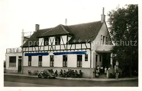 AK / Ansichtskarte Neuf Brisach Cafe Restaurant au Pont du Rhin Kat. Neuf Brisach