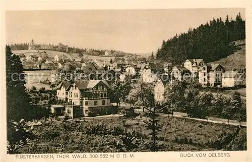 AK / Ansichtskarte Finsterbergen Blick vom Oelberg Kat. Finsterbergen Thueringer Wald