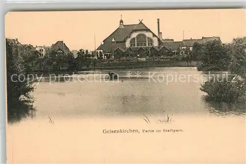 AK / Ansichtskarte Gelsenkirchen Partie im Stadtpark Kat. Gelsenkirchen