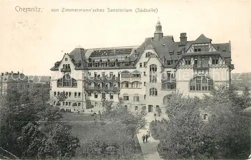 AK / Ansichtskarte Chemnitz von Zimmermann sches Sanatorium Kat. Chemnitz