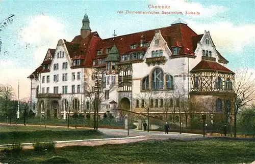 AK / Ansichtskarte Chemnitz von Zimmermann sches Sanatorium Kat. Chemnitz