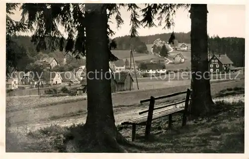 AK / Ansichtskarte Kniebis Freudenstadt Ruhebank am Waldrand Kat. Freudenstadt