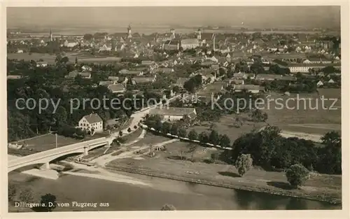 AK / Ansichtskarte Dillingen Donau Fliegeraufnahme Kat. Dillingen a.d.Donau