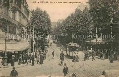 AK / Ansichtskarte Marseille Bouches du Rhone Boulevard Dugommier Tram