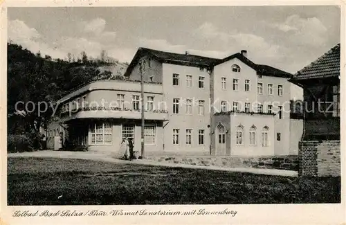 AK / Ansichtskarte Bad Sulza Wismut Sanatorium mit Sonnenburg Kat. Bad Sulza
